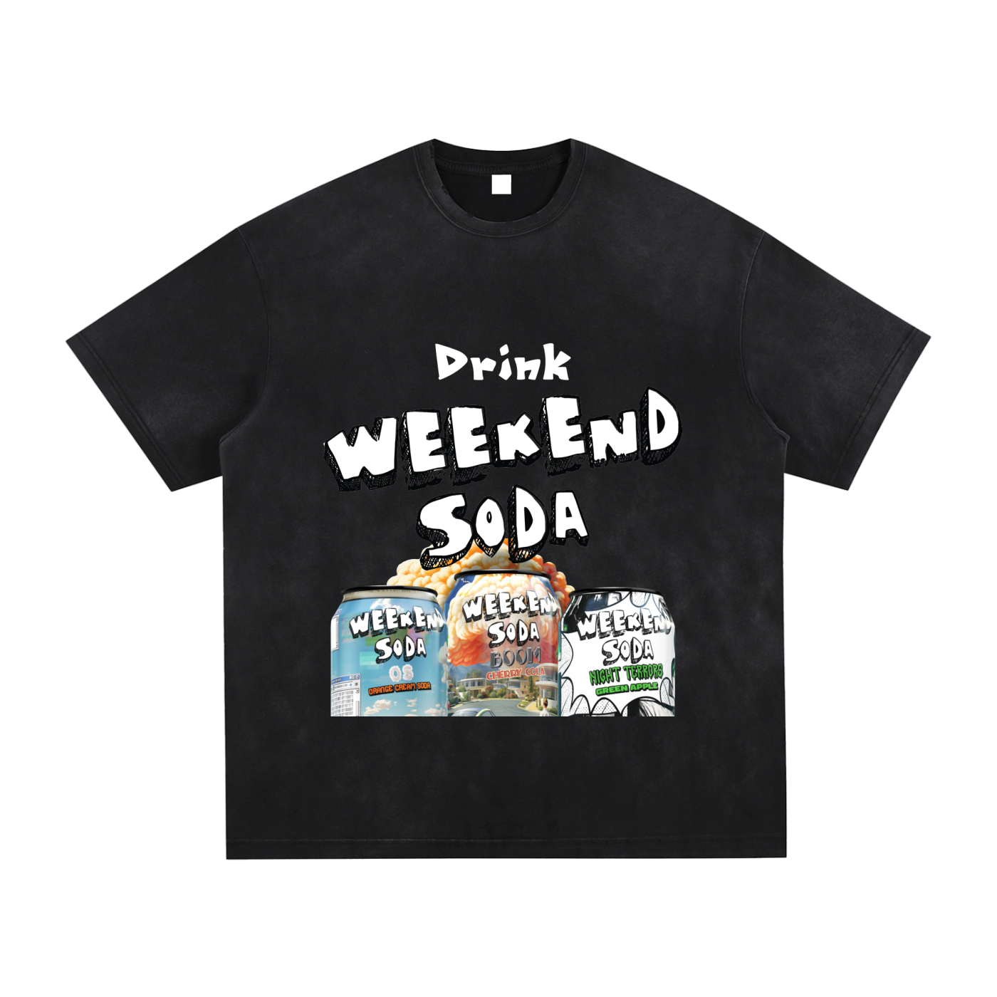 Weekend OG Vintage Washed Hand-Frayed T-Shirt