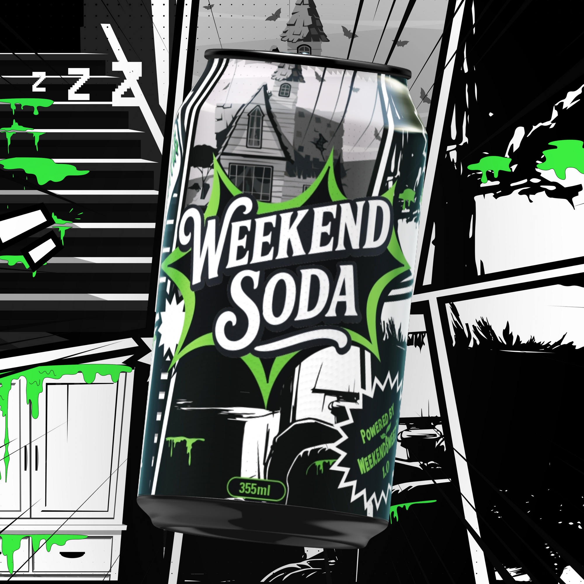 Night Terrors Weekend Soda Green Apple